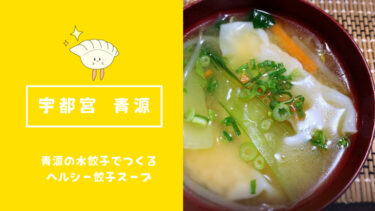 ヘルシー水餃子のお取り寄せならこのお店！ 宇都宮・青源の水餃子でつくる餃子スープ☆
