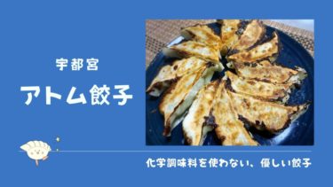 宇都宮・アトム餃子は化学調味料不使用☆国産野菜にこだわった体に優しい餃子